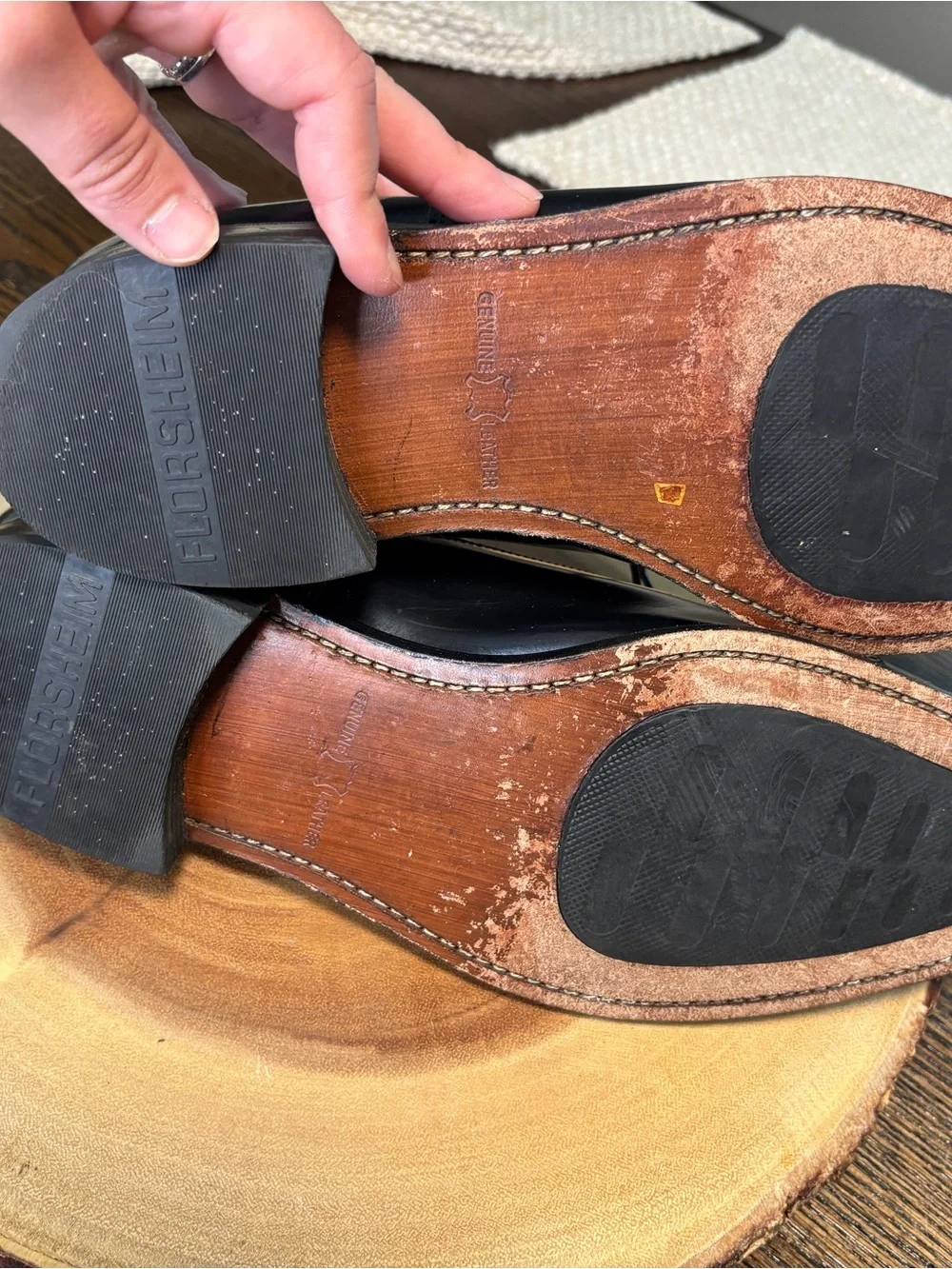 Florsheim polished leather